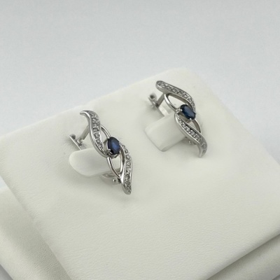 Серьги с др.камнями 00000000642284750